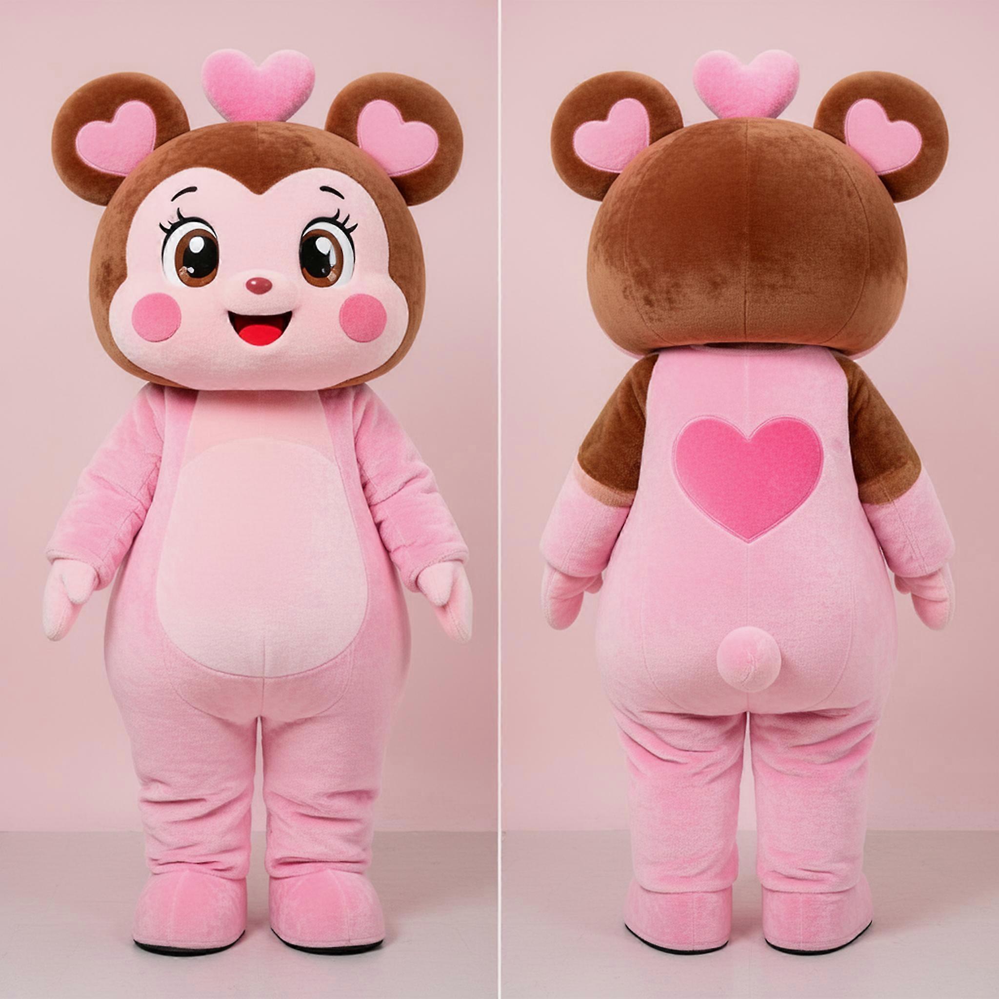 MASTICOT Pink Teddy Bear Mascot