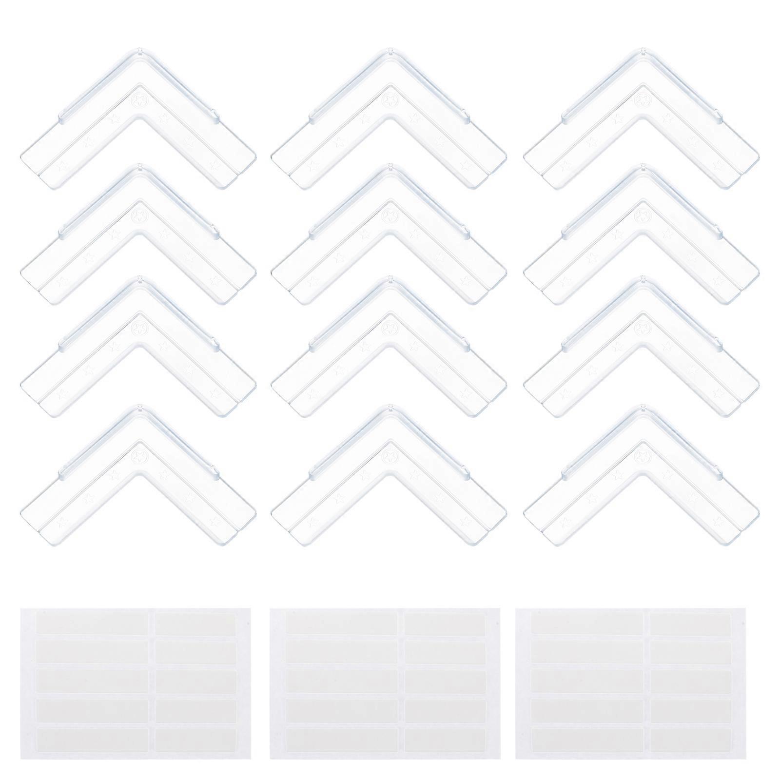 PVC Window Protection Angle Cuttable Corner Guards for 12Pcs Set
