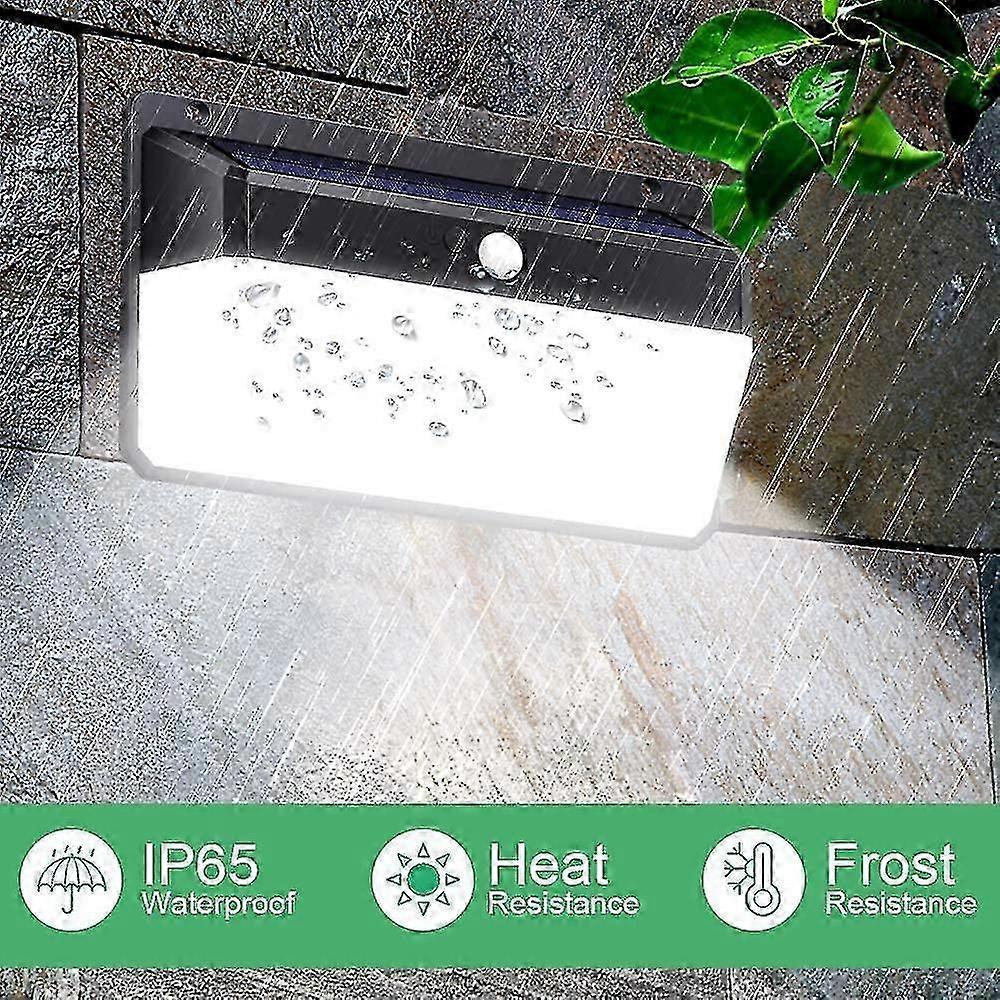 158led Solar Wall Light With Three Sides Light