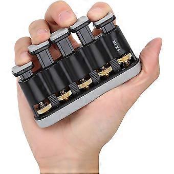 Guitar Finger Exerciser, Hand Strengthener Trainer Tension Exerciser Grip for Piano Guitar (Gray)