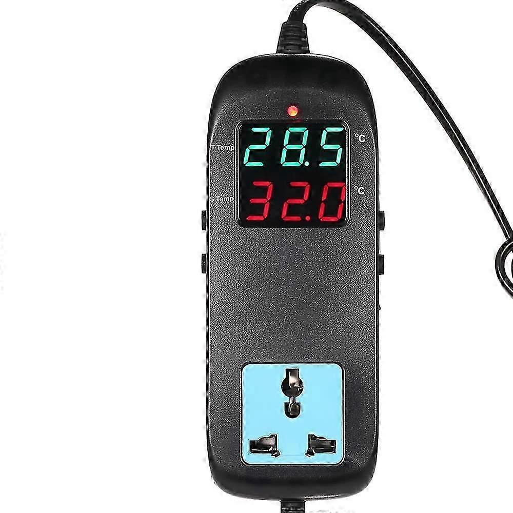 Electronic Thermostat with LED Display, Thermocouple Temperature Controller for Temperature Regulation