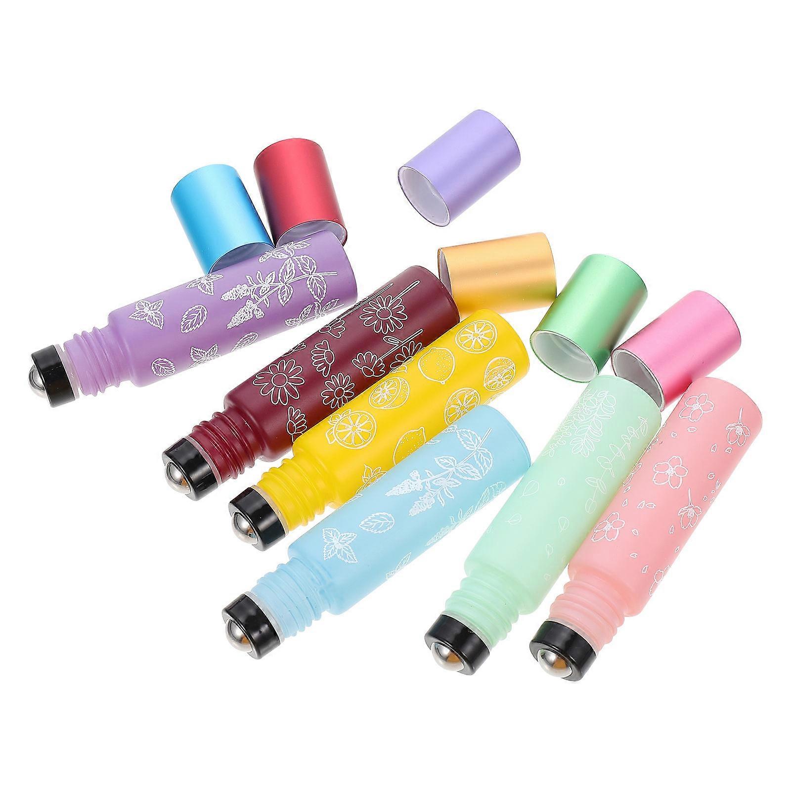 Roller Ball Bottles for Essential Oil Storage 30Pcs Printed Pattern