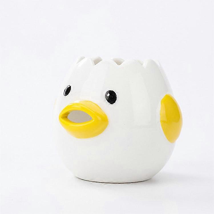 Egg Separator, Ceramic Egg Yolk White Egg Separator, Portable Kitchen Gadgets Baking Tool