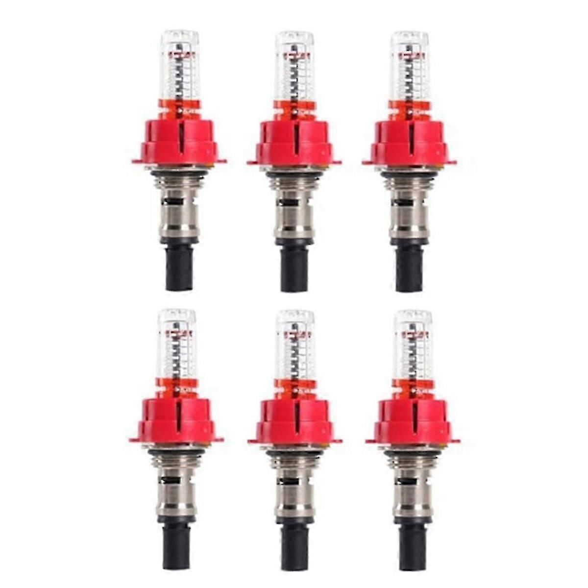 6 Pcs Underfloor Heating Manifold Flow MeterMAX01