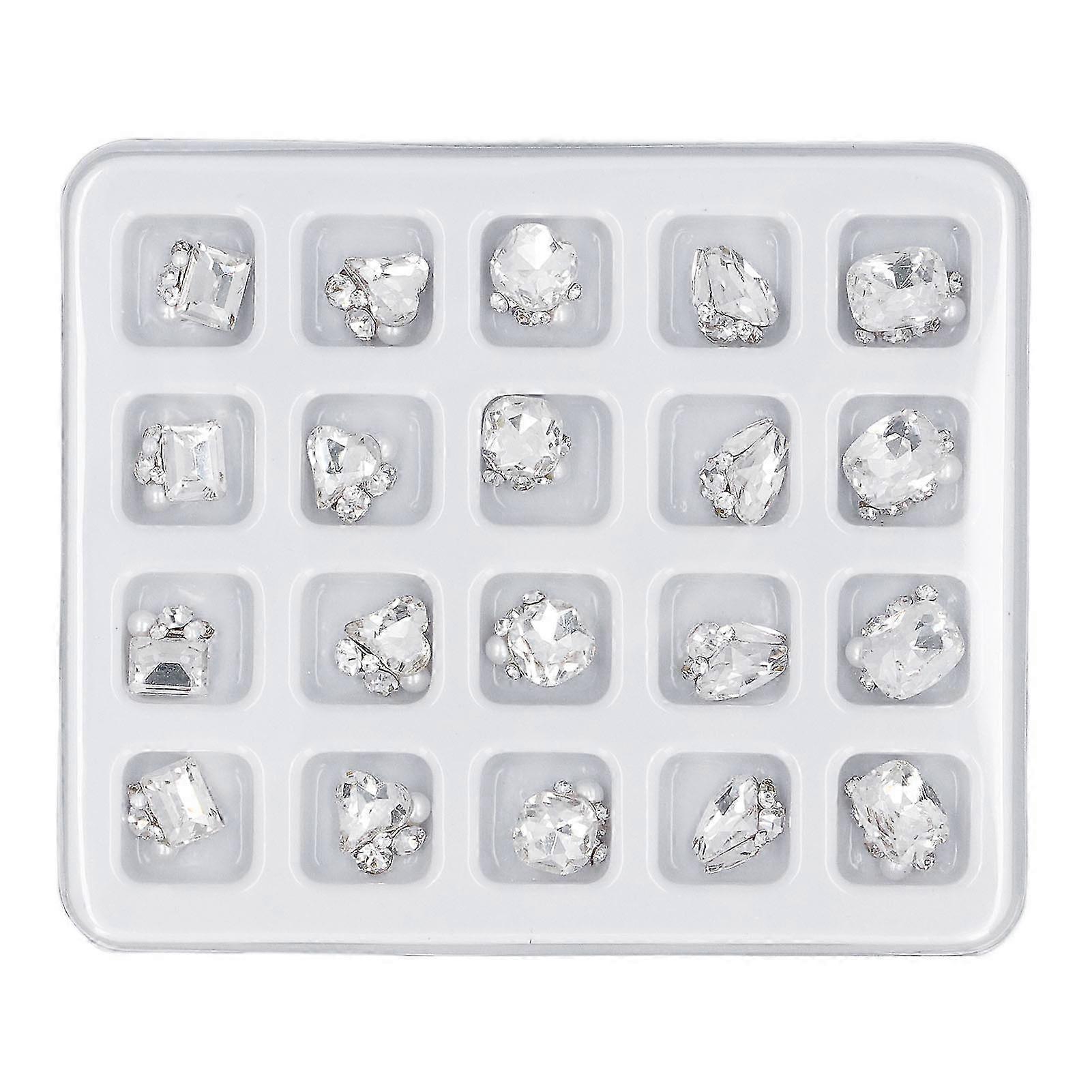 20pcs Premium Nail Rhinestone Collection