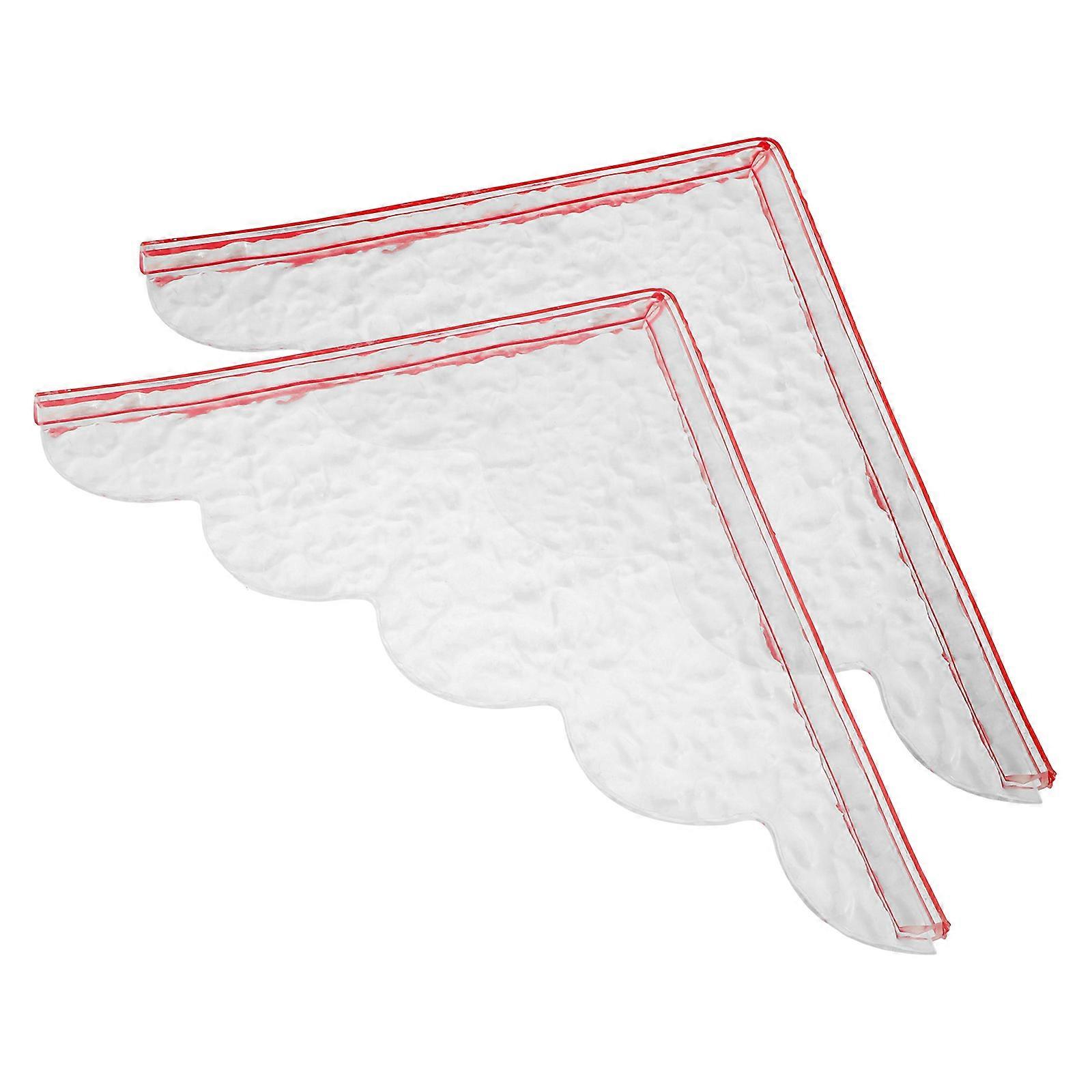 Splash Guard Acrylic 1Pair for Kitchen Use with Self-Adhesive Feature