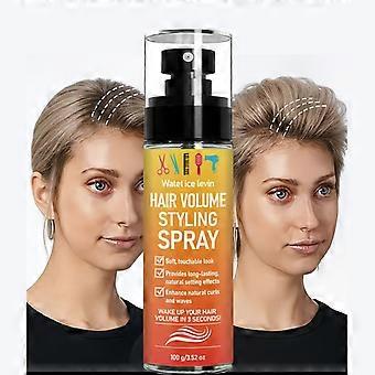 Omedelbart fluffigt och volymgivande spray för hår, Bygg volym för platt och fint hår, Mjuk och beröringsfri finish, Långvarig stylingspray för att förstärka naturliga lockar