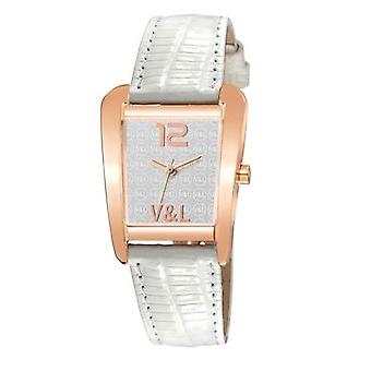 V & l tattoo watch for Women Analog Quartz with Cowhide Bracelet VL063202