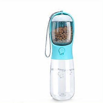 Portable Dog Water Bottle with Food Container, Leak-Proof Pet Water Dispenser and Drinking Feeder for Outdoor Travel, 1 Pc