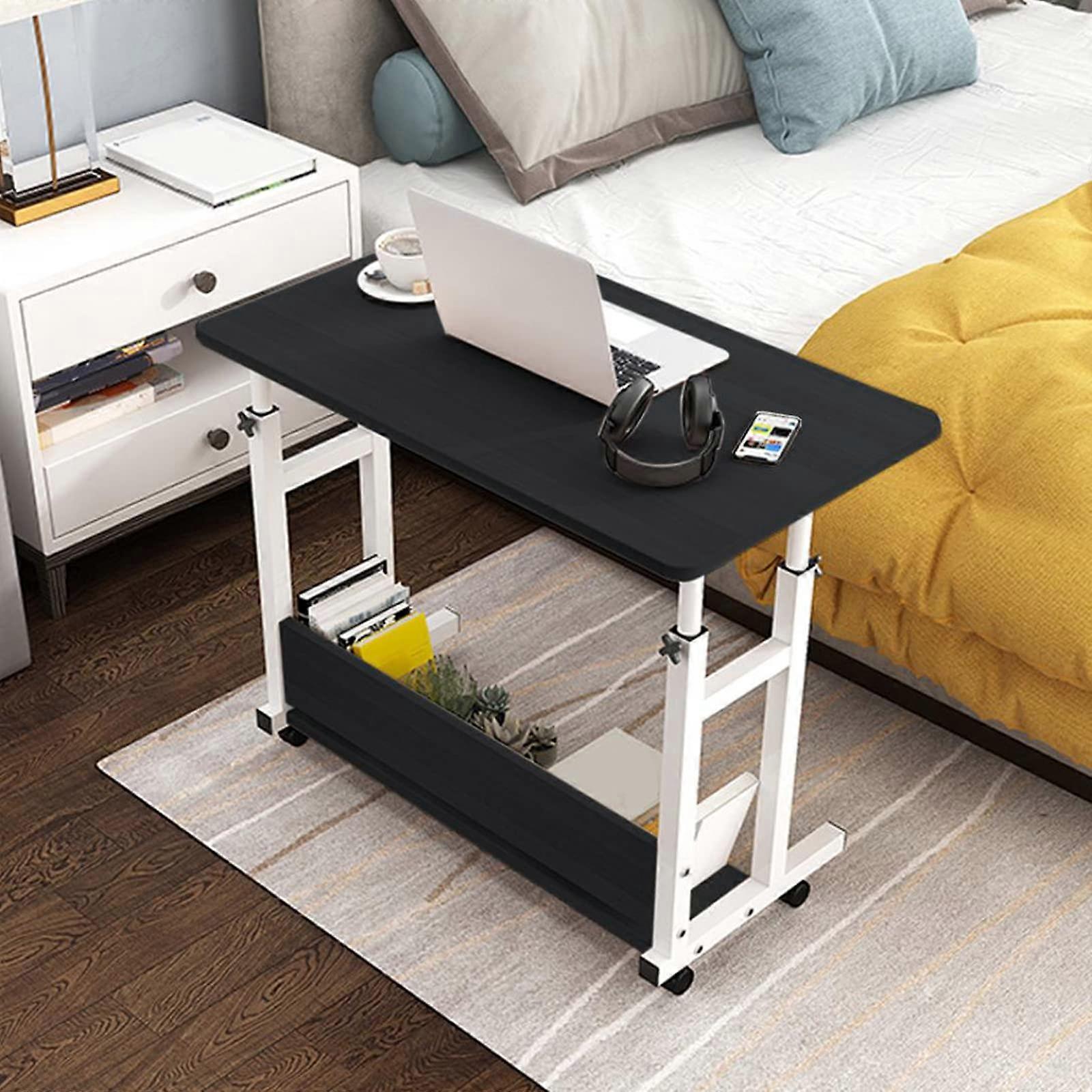 Adjustable Laptop Desk with Adjustable Height, Compact Rolling Computer Table for Bed, Sofa, Home Office