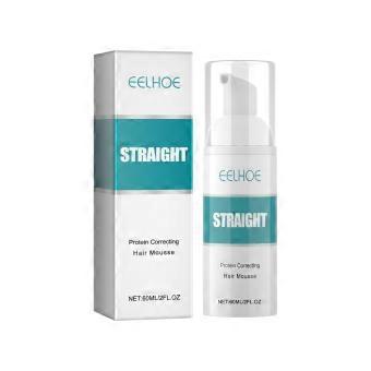 3Pcs EELHOE Straightening Mousse Hair Treatment - Smoothes Frizz, Split Ends, and Repairs Damaged Hair - No-Stretch Conditioner