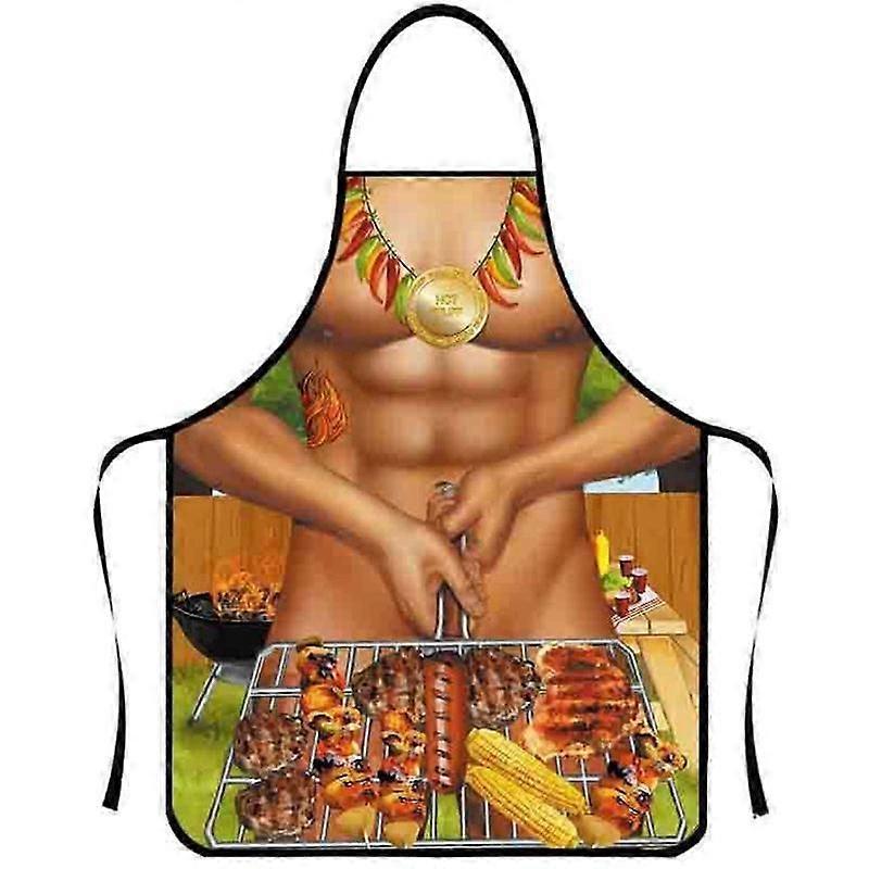 Fun Print BBQ Apron Easy On Off Adjustable Fit