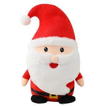 Realistic Christmas Santa Claus Plush Doll, Soft Velvet Stuffed Animal Toy for Kids, Holiday Home Decor Gift