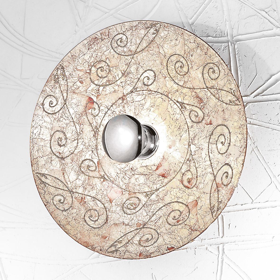 Luna Glass Wall Lamp Chrome