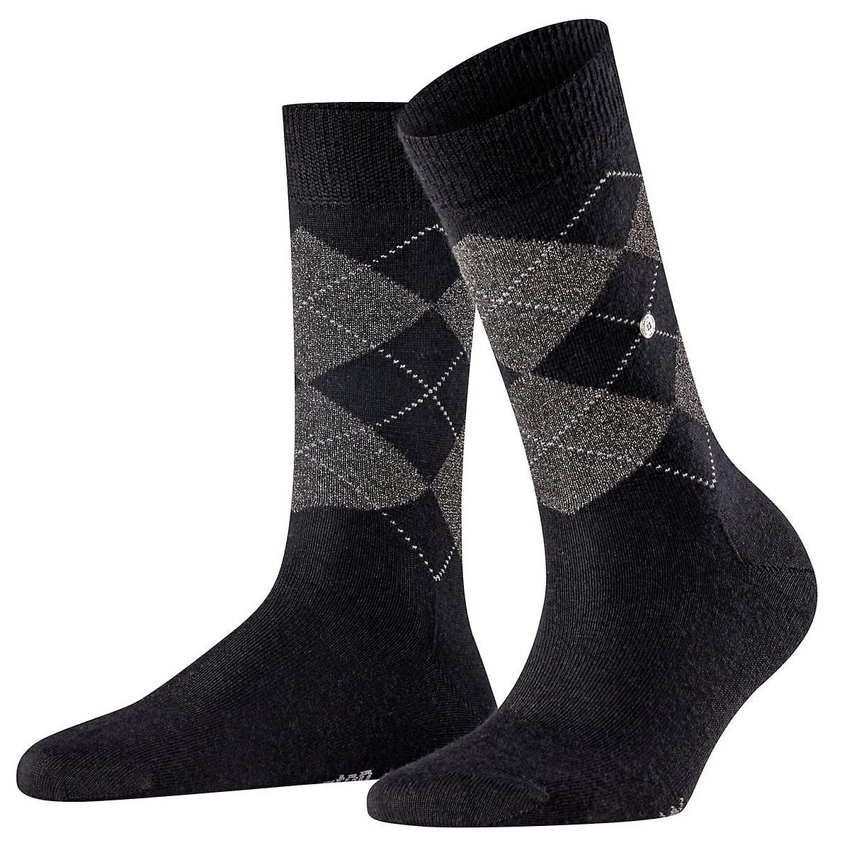 Burlington Marylebone Lurex Socks - Black