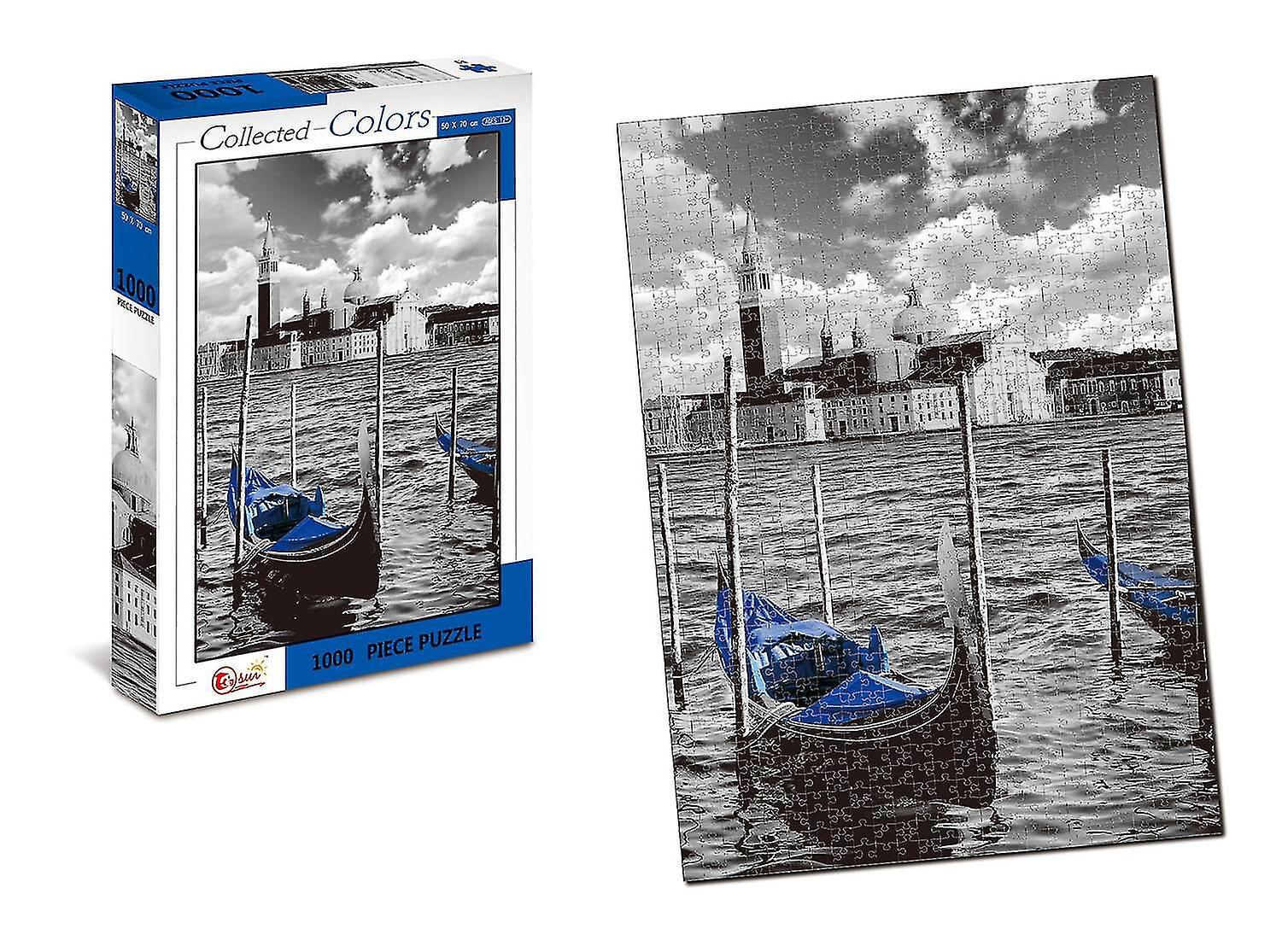 Collected Colors Venice Gondola 1000 Piece Jigsaw Puzzle @bugu