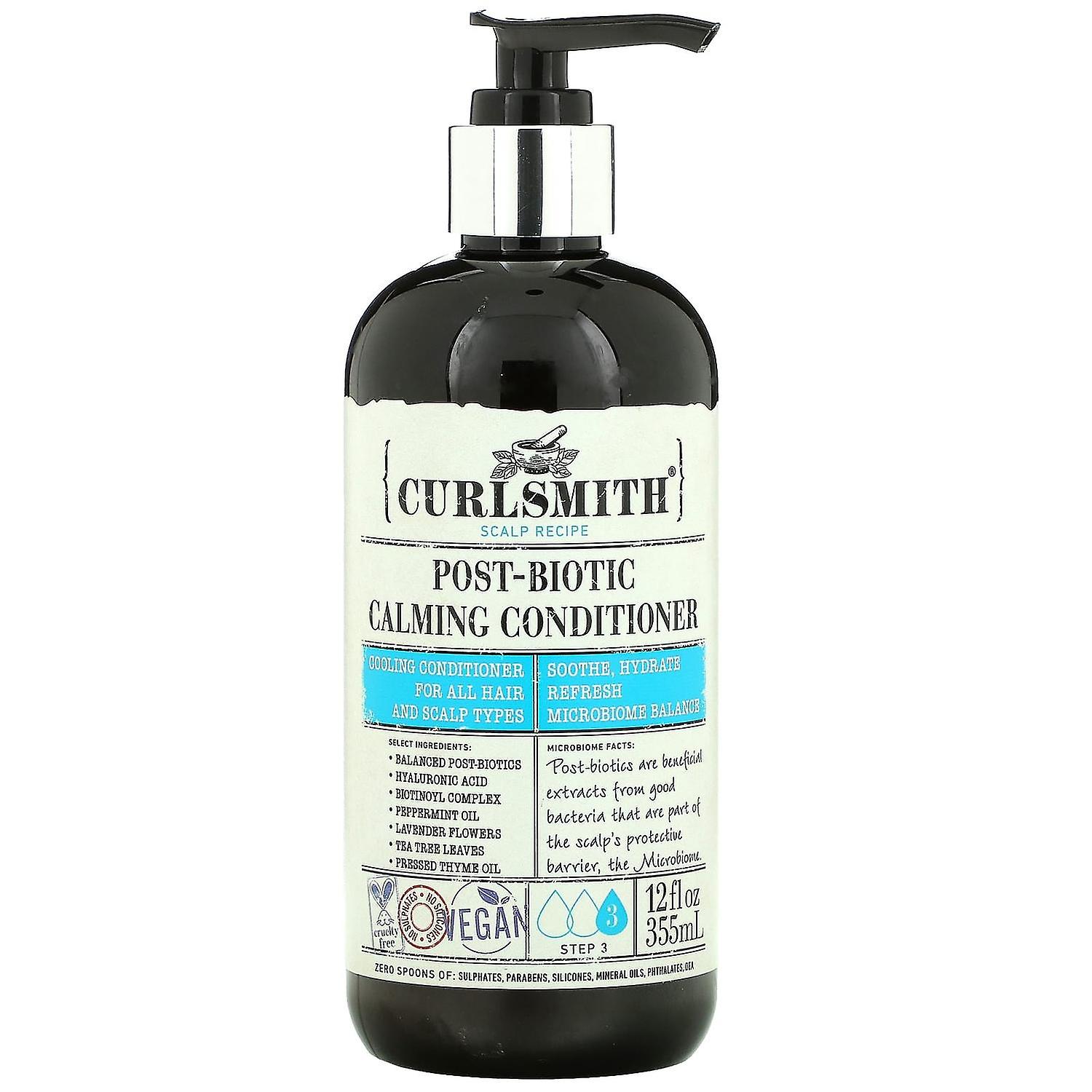 Curlsmith, Post-Biotic Calming Conditioner, Step 3, 12 fl oz (355 ml)