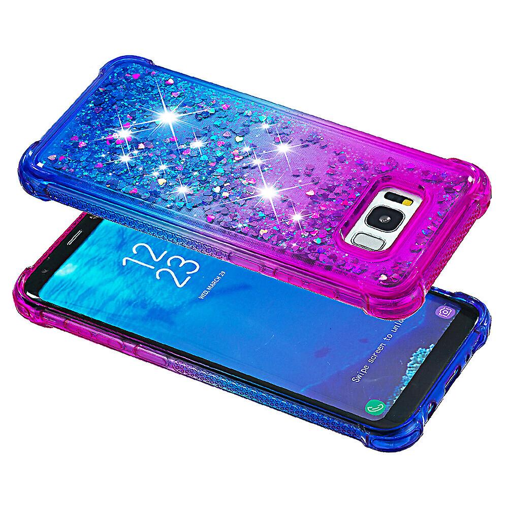 Case For Samsung Galaxy S8 Plus Liquid Glitter Funny Bling Shiny Crystal Flowing Sparkle Moving Cover Clear Bumper Compatible With Samsung Galaxy S8 P