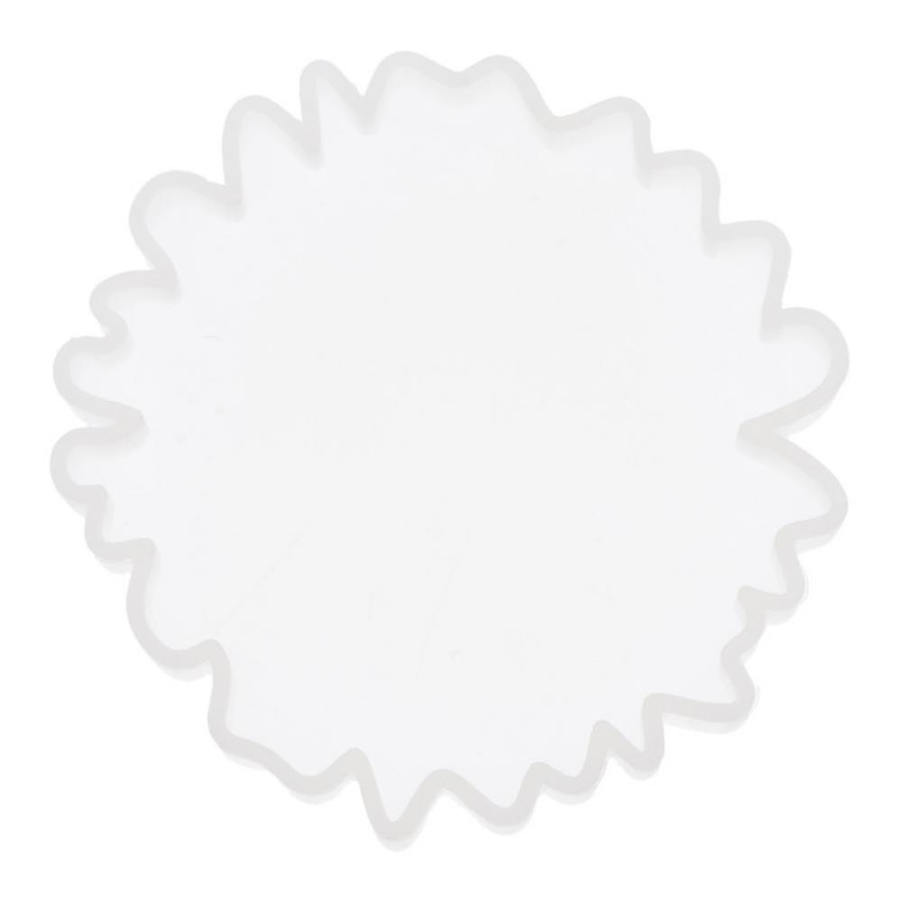 Clear Silicone Coaster Mold for DIY Cup Mat Resin Casting Epoxy 8cm