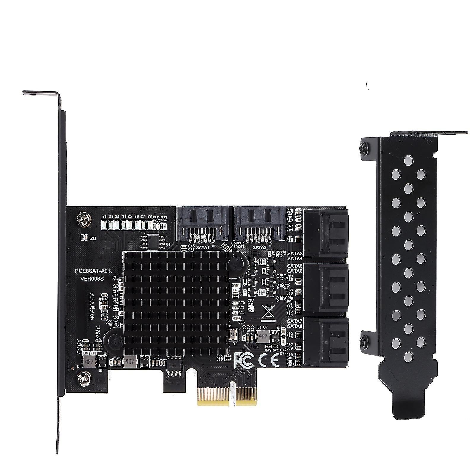 Pci-e To Sata3.0 Controller Expansion Board 8-port Sata3.0 Interface Expansion Card