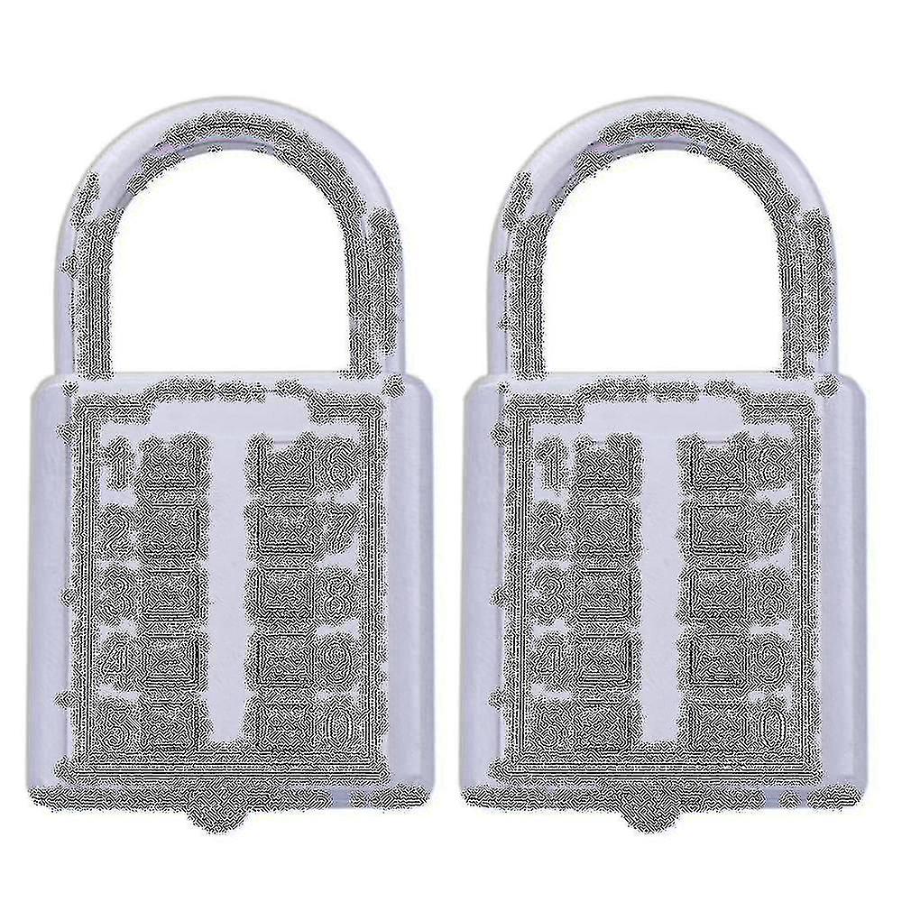 2x Anti-theft Button Combination Padlock Digit Push Password Lock Zinc Alloy Security Lock Suitcase