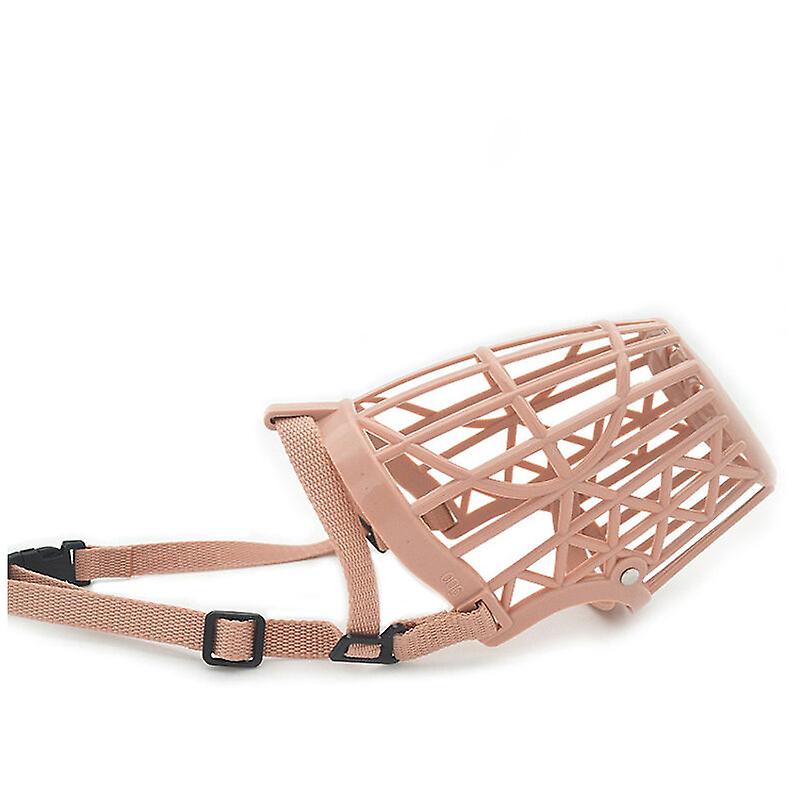Soft plastic dog muzzles, adjustable anti-bite, breathable and comfortable, suitable for small, medium dogs