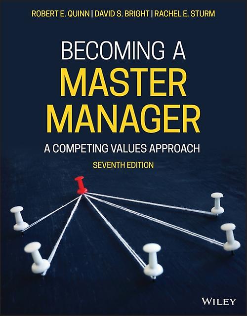 Becoming A Master Manager by Rachel E. Wright State University Sturm Paperback