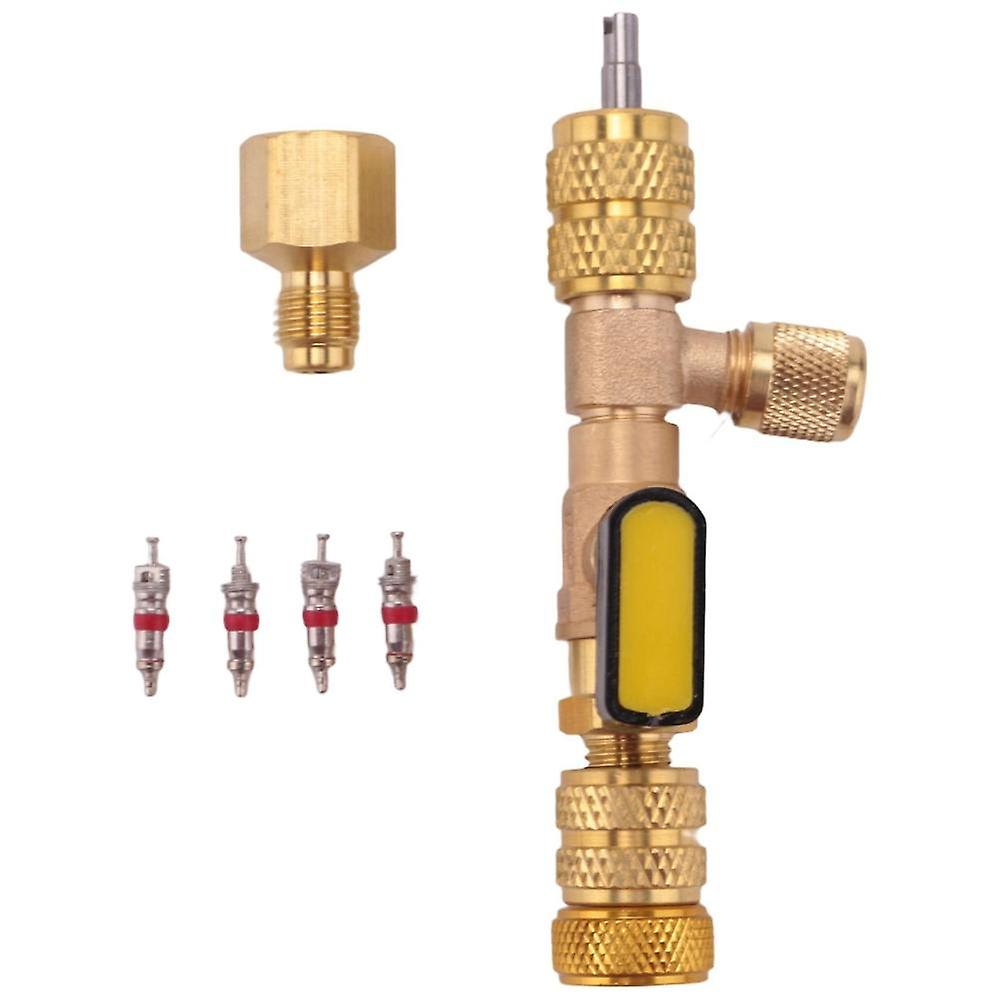 Valve Core Remover & Installer With Dual Size Sae 1/4 & 5/16 Port For R22 R410a Hvac System