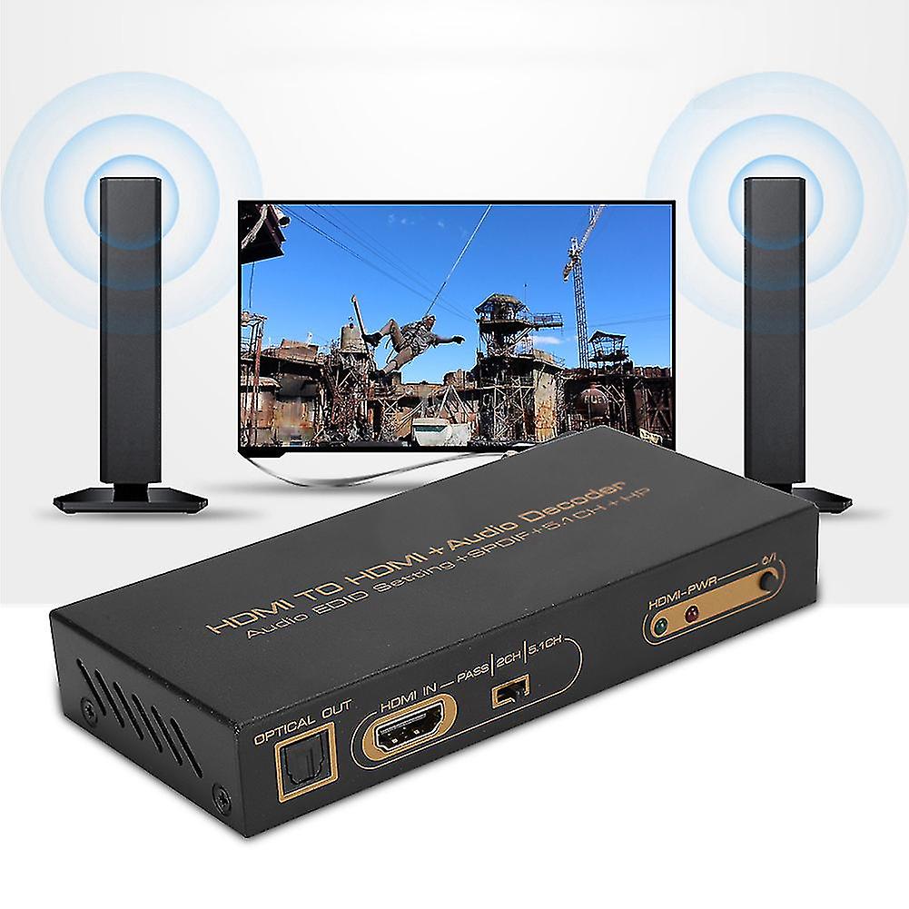 Hdmi To Hdmi+ Digital Audio Decoding Decoder Box Converter Adapter