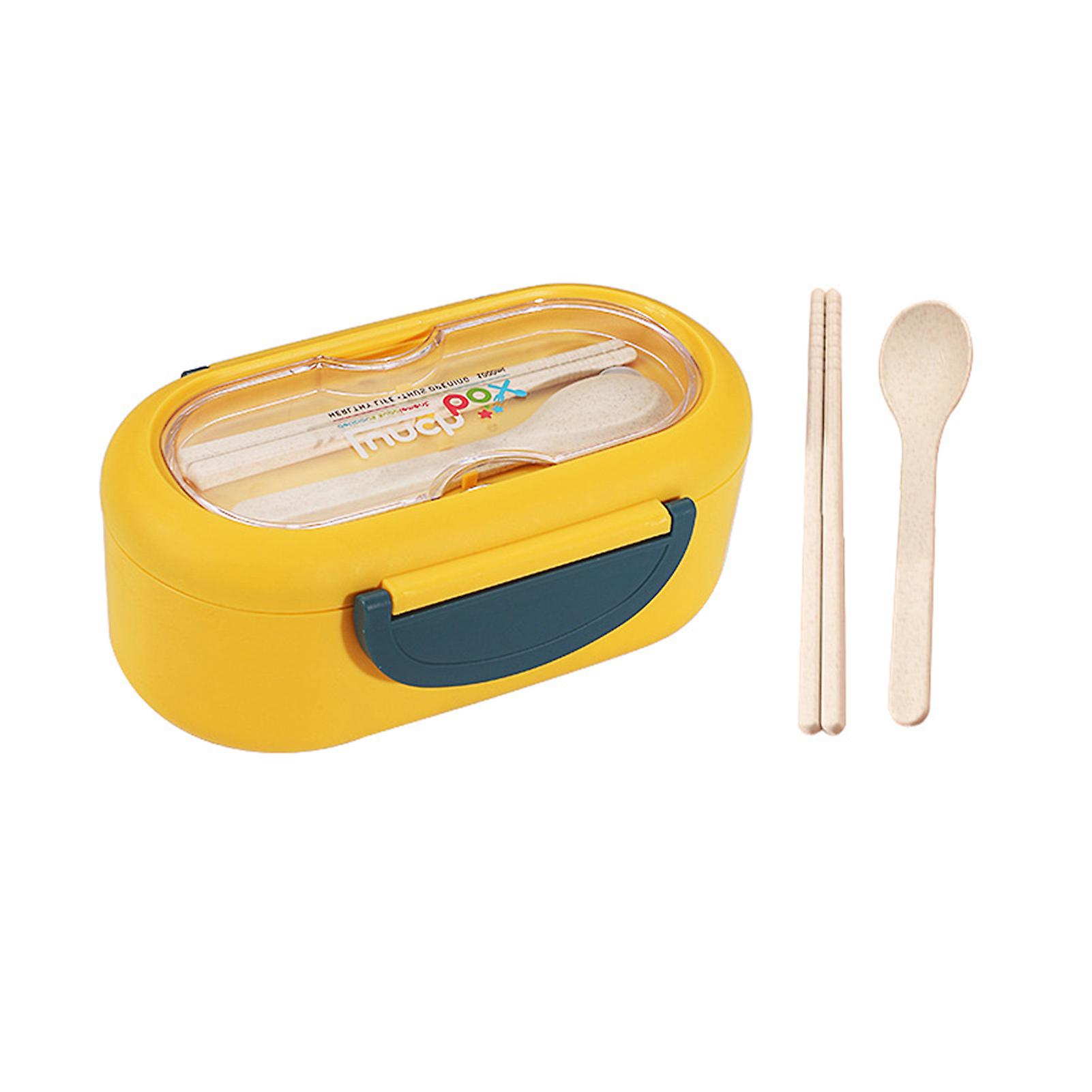 Divided Bento Snack Box Bpa-free Dishwasher Safe Bento Box With Utensil Set For Car Travel Work Picnic