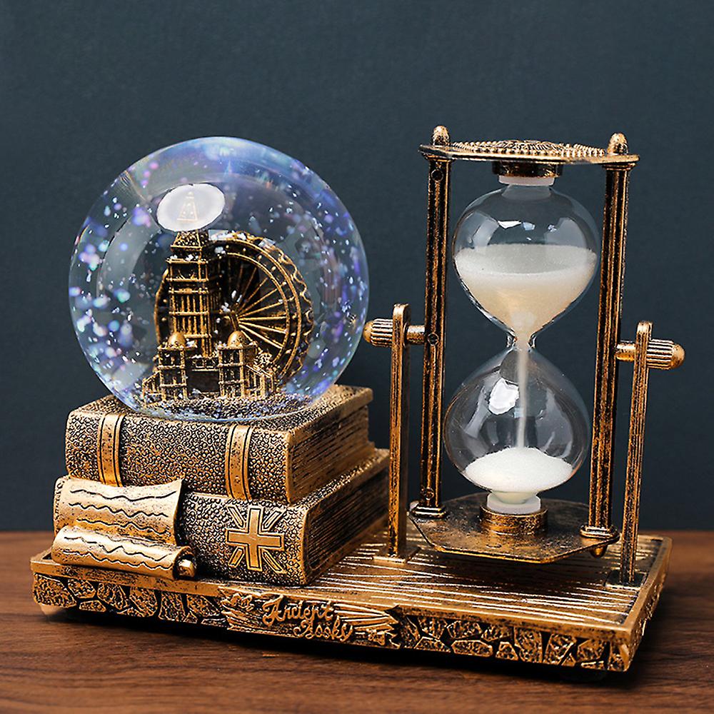 Snow Globe With Music Box Desk Decoration Ornaments