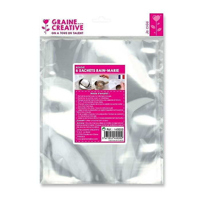 6 hot-water bags for candle wax