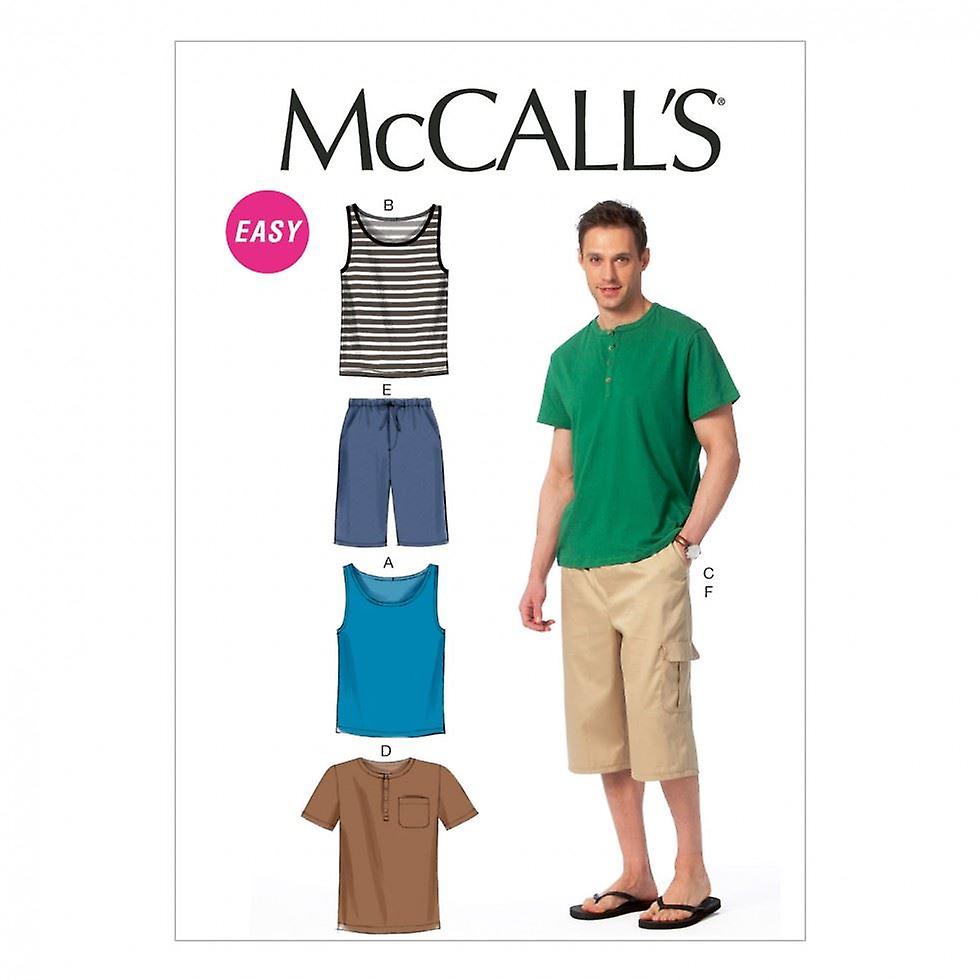 McCalls Sewing Pattern 6973 Men S-M-L