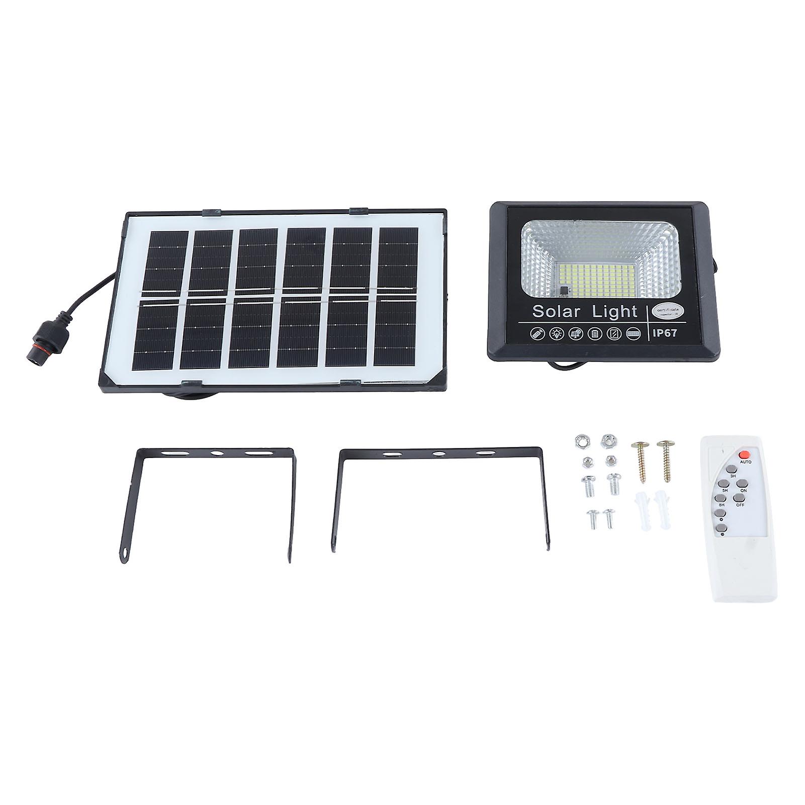 Solar Light Remote Control Lighting Sensing Timing Function Lamp 30W for Outdoor