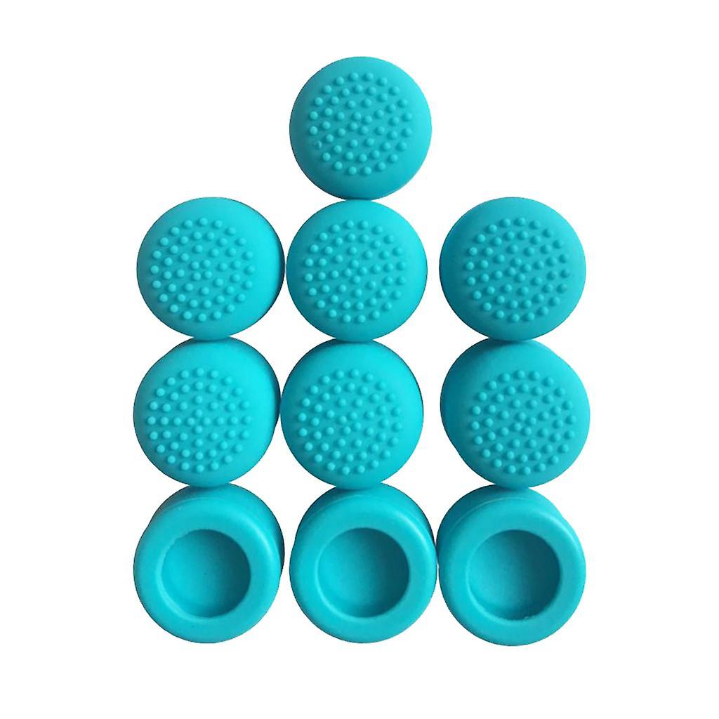10Pieces Thumbstick Slilicone Caps for Nintendo Switch Game Controller Blue