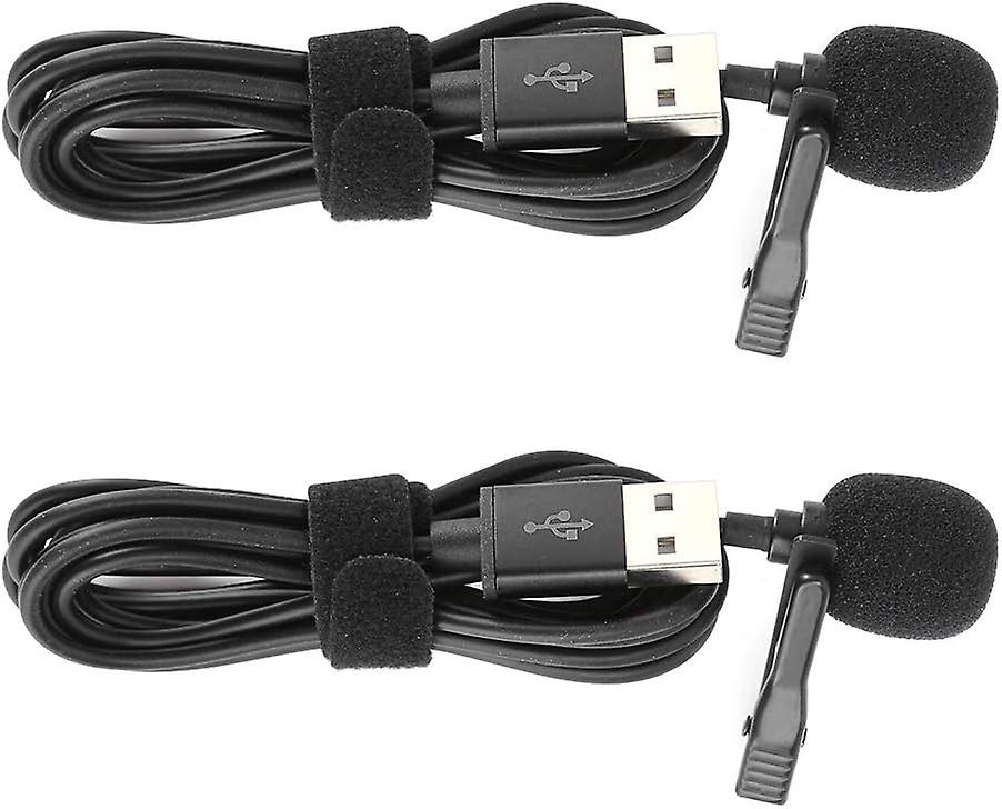 Universal Omnidirectional Microphone, Mini USB Professional Lapel Neck Clip Microphone, USB Multifun