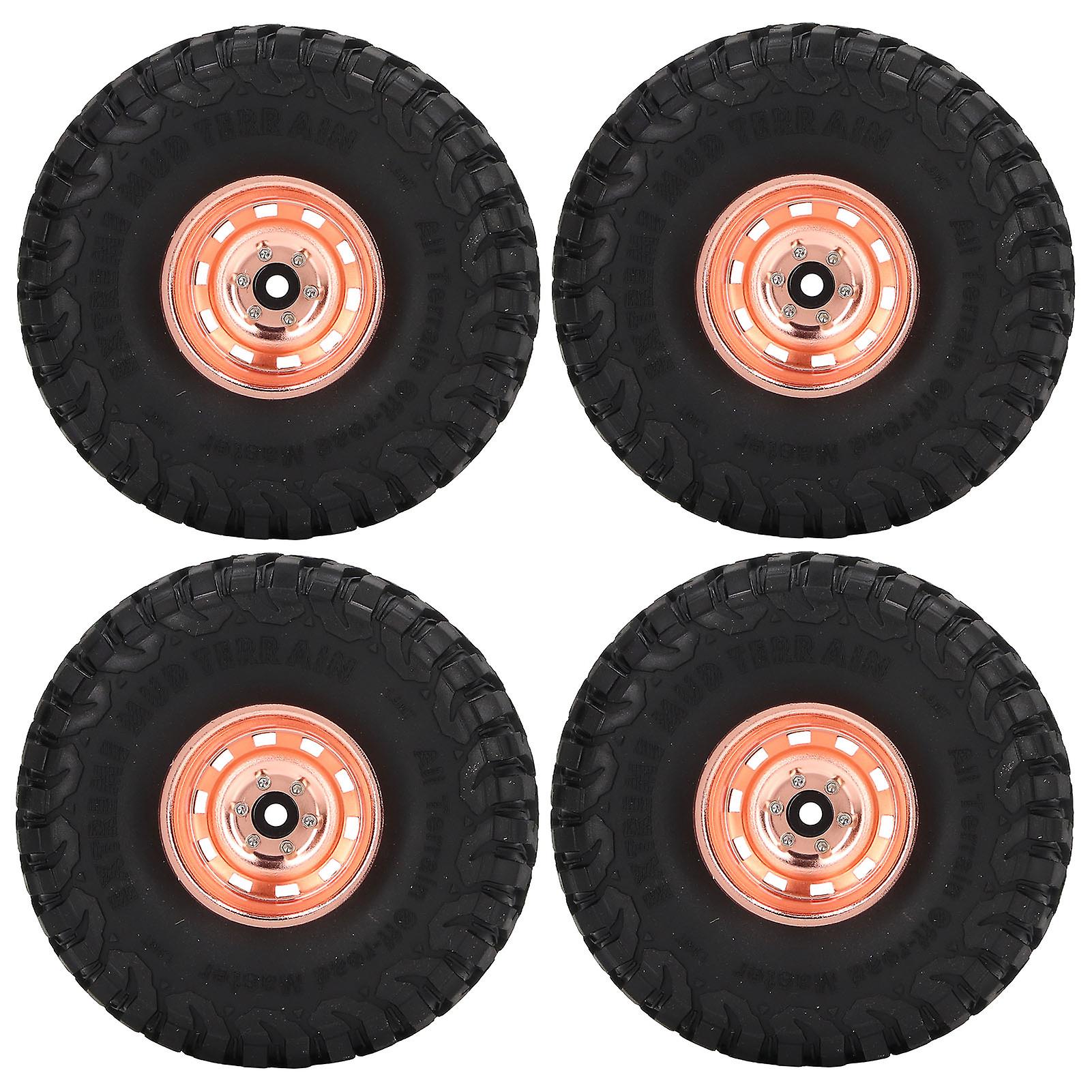 4-Pack 1.9in RC Tires with 10 Holes for SCX10 1/10 Scale Upgrades