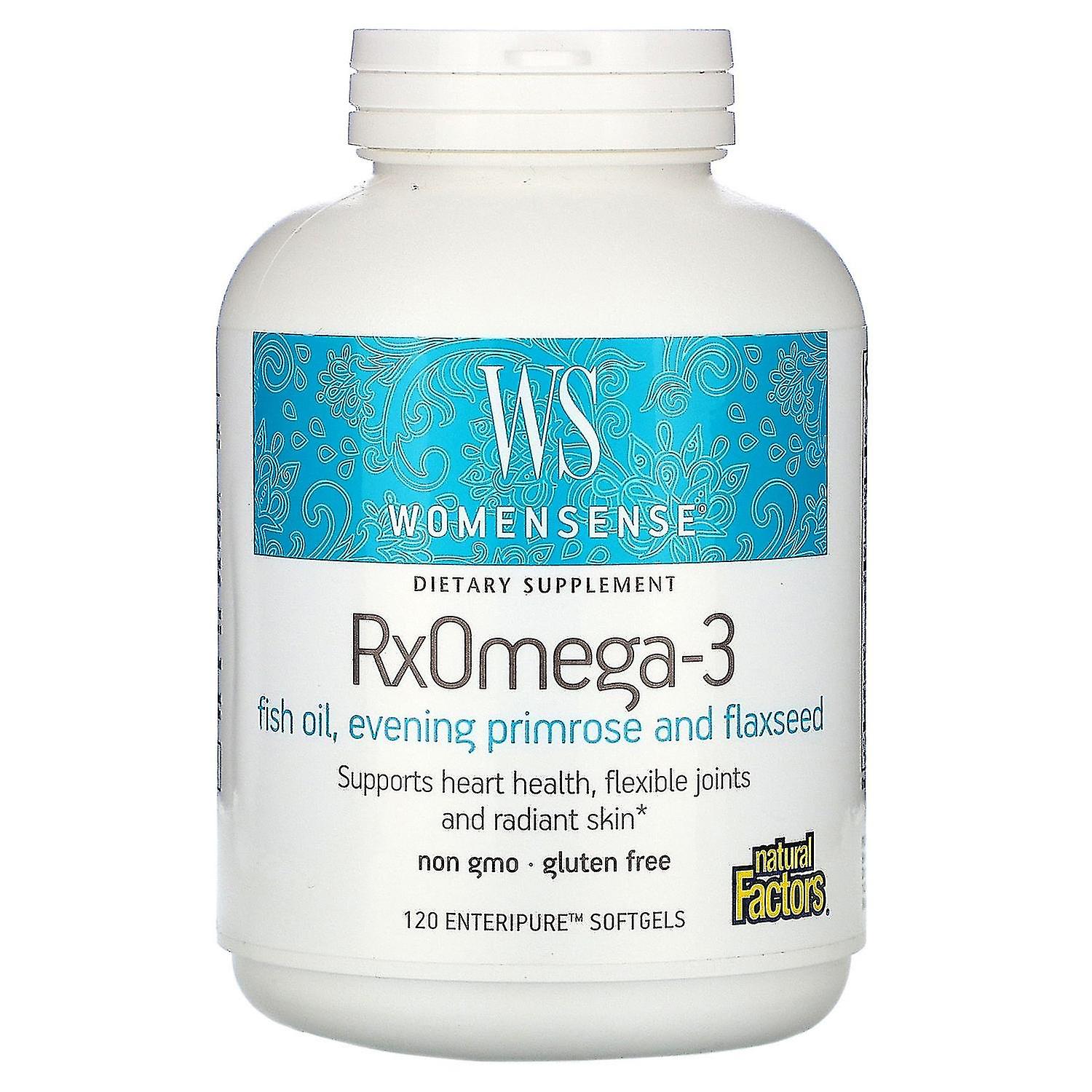 Natural Factors, WomenSense, RxOmega-3, 120 Enteripure Softgels
