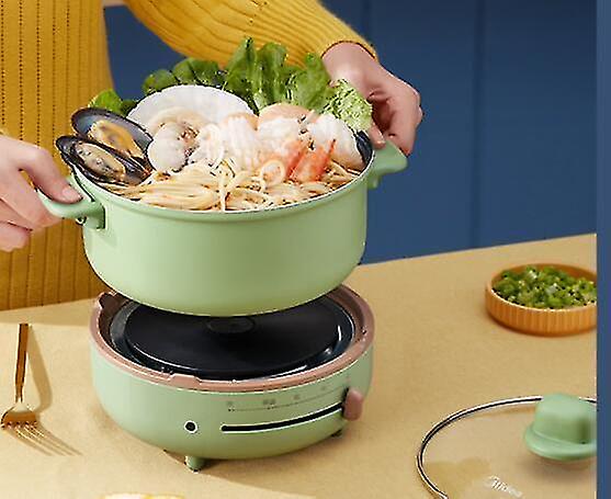 Electric Hot Pot Household Split  Wok  Cooker Kitchen Multi Function All In One