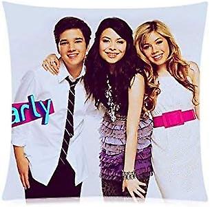 De Icarly枕カバーコットン枕カバージッパー式枕カバーケースクッションカバーケース(65cmx65cm)