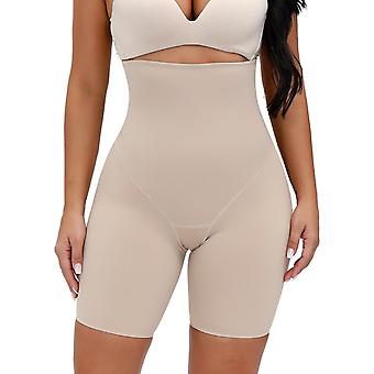Veeki Women's High Waist Thigh Slim Fit Abdominal Pants Thin Hip Lift Body Shapewear --- ComplexionSize XL