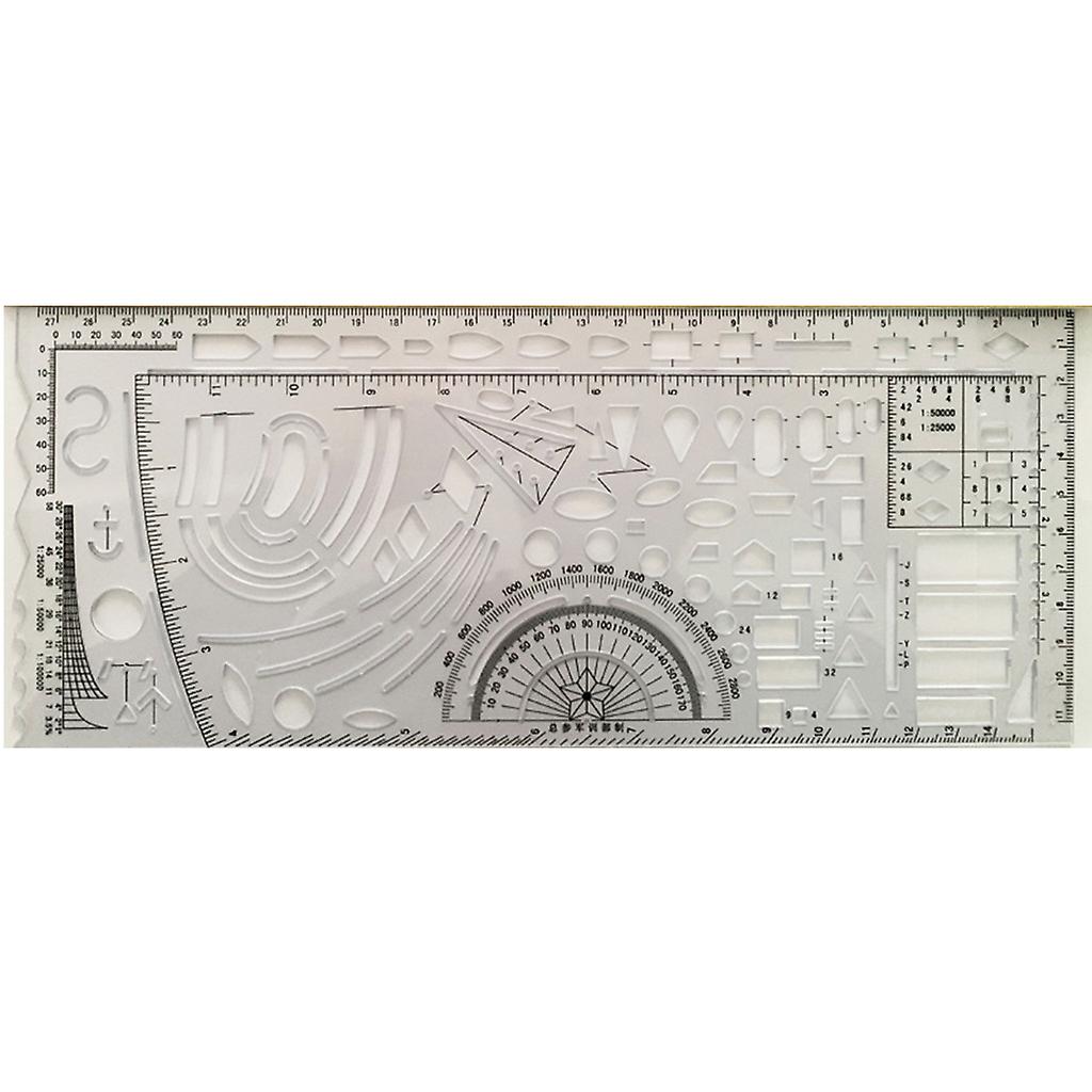 Designing Template Measuring Ruler NATO Drawing Template Military Map Marking