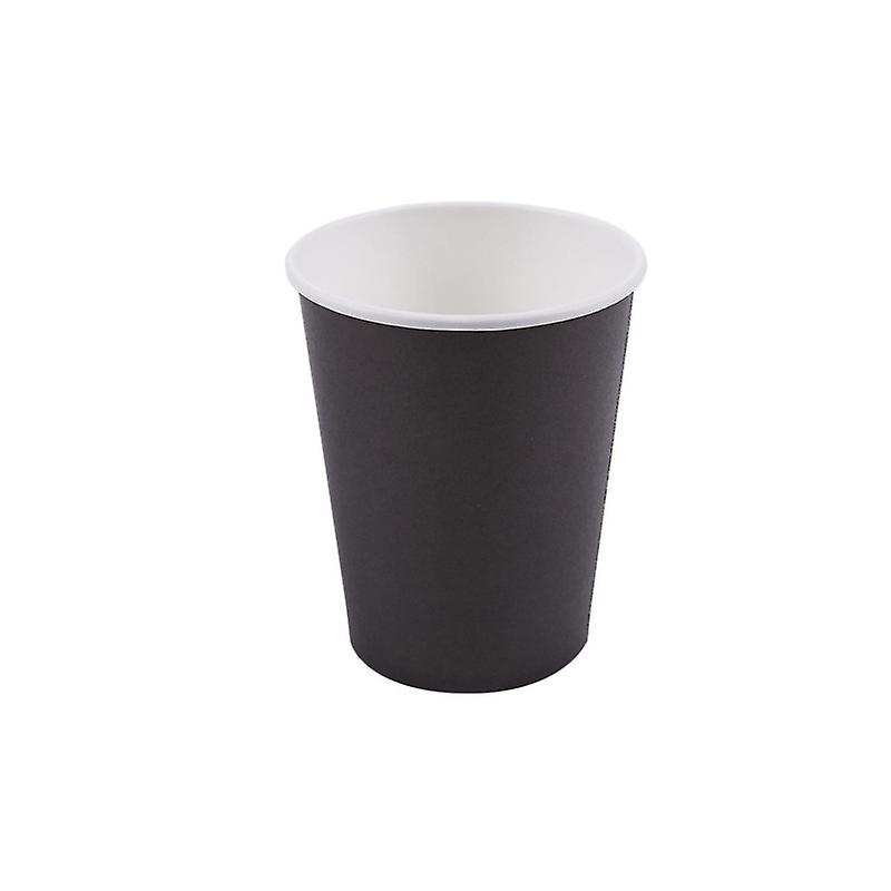 20 Paper CUPS (9oz) - Plain Solid Colours Birthday Party Tableware Cateringblack