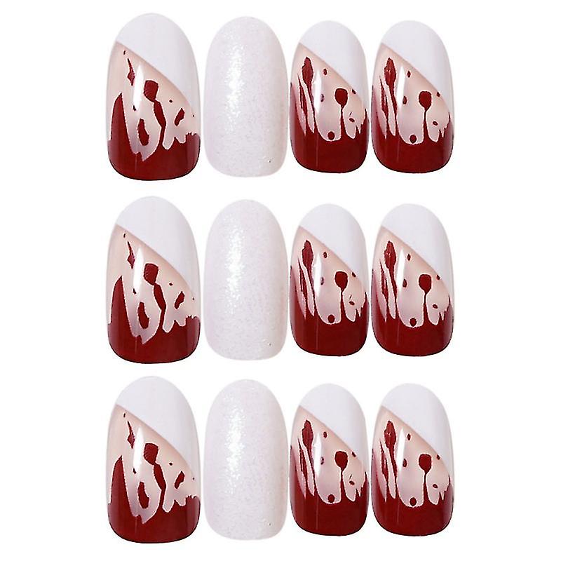 48pcs Fake Nail For Halloween Decorations
