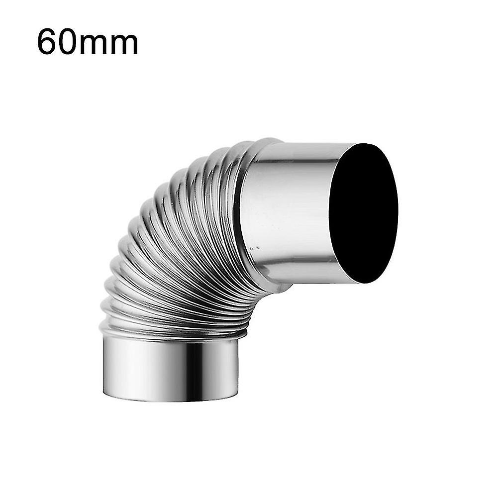 Stainless Steel 90 Degree Elbow Chimney Liner Bend 90 Multi Flue Stove Pipe For Home Decoration Hard