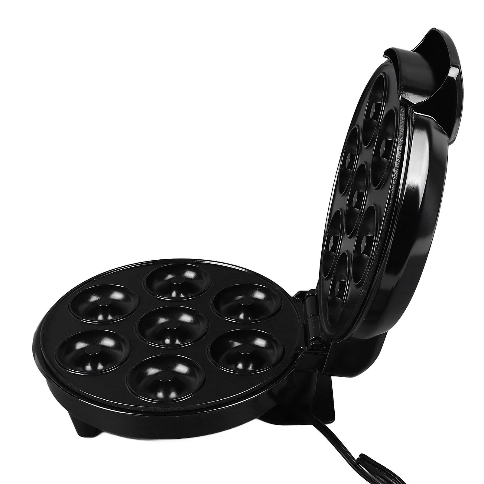 1200W Mini Donut Maker Machine Make 7 Doughnuts Adjustable Temperature Anti Stick Pancakes Maker Machine