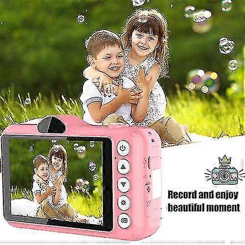 Câmera digital para crianças presente câmera idades 3-10 com tela de 3,5 polegadas - Rosa