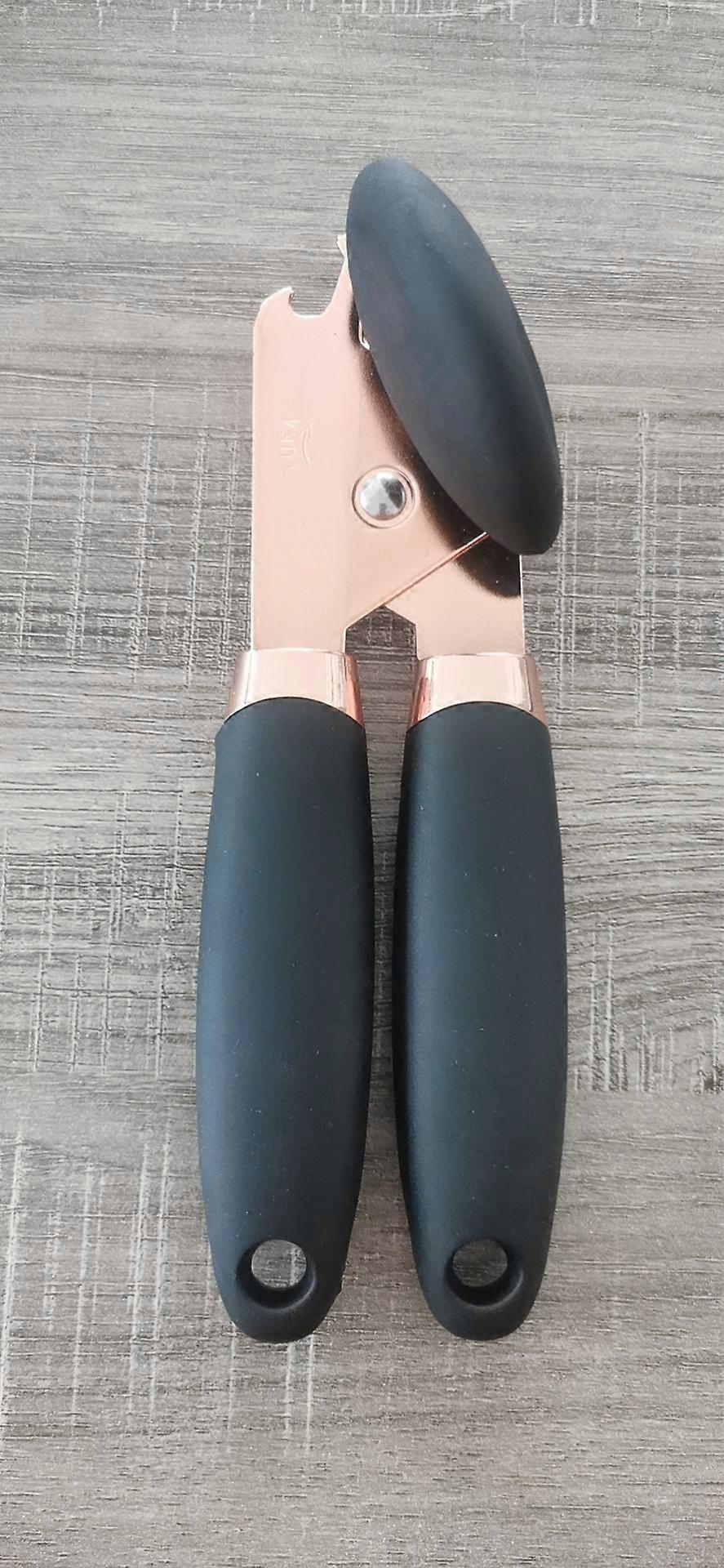 Can Opener Manual Anti Slip Grip Handheld Smooth Edge Ergonomic With Big Knob For Seniors With Arthritis