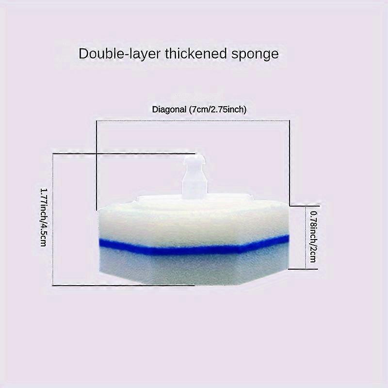 Disposable Toilet Brush Set - Compact, Wall-Mounted, Long-Handled Cleaning System with Replacement Head and Storage Box - Easy Cleaning, Space-Saving,