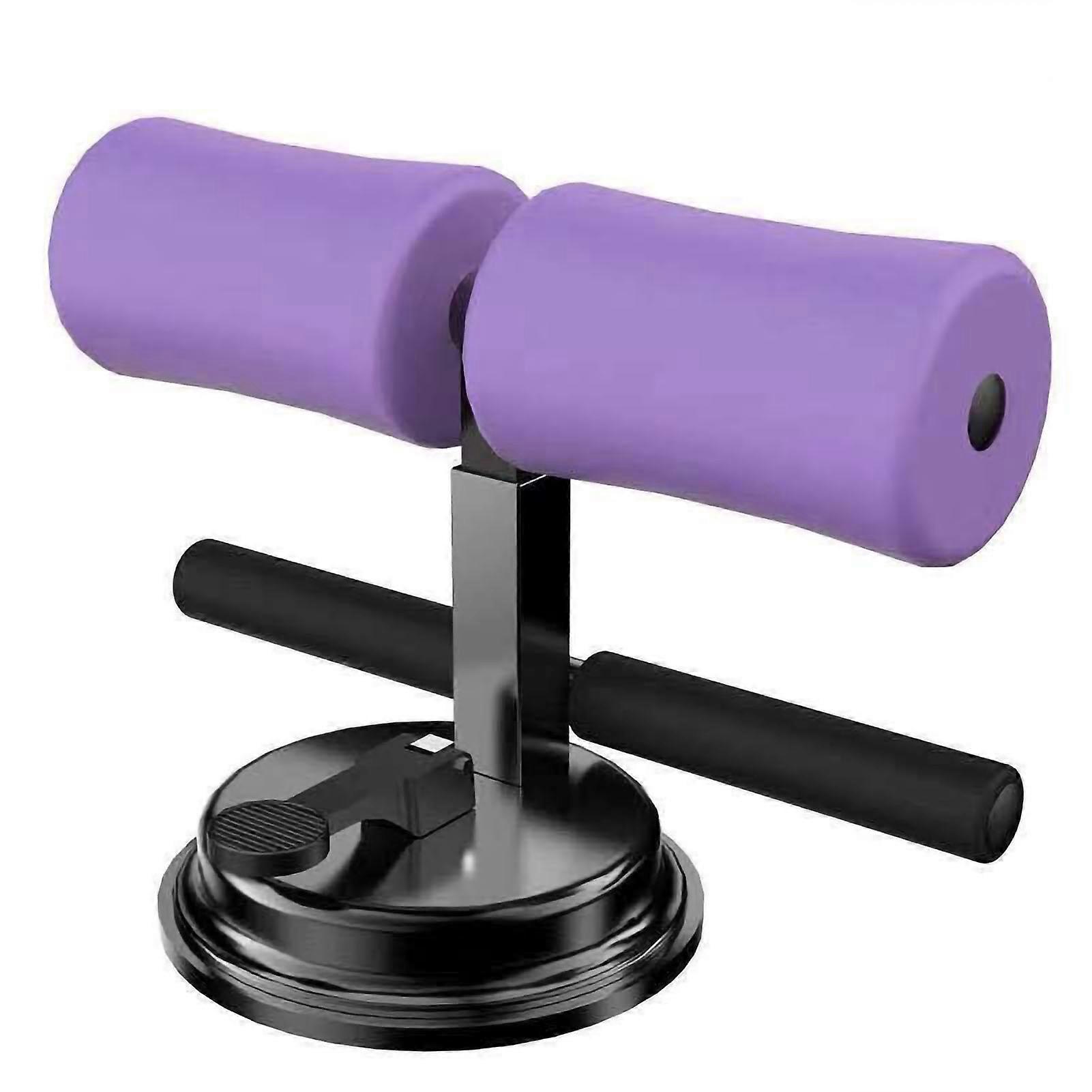 Sit Up Assistant Device Home Fitness Abdominal Muscle Training Device With Suction Cup Parallel Bars Purple